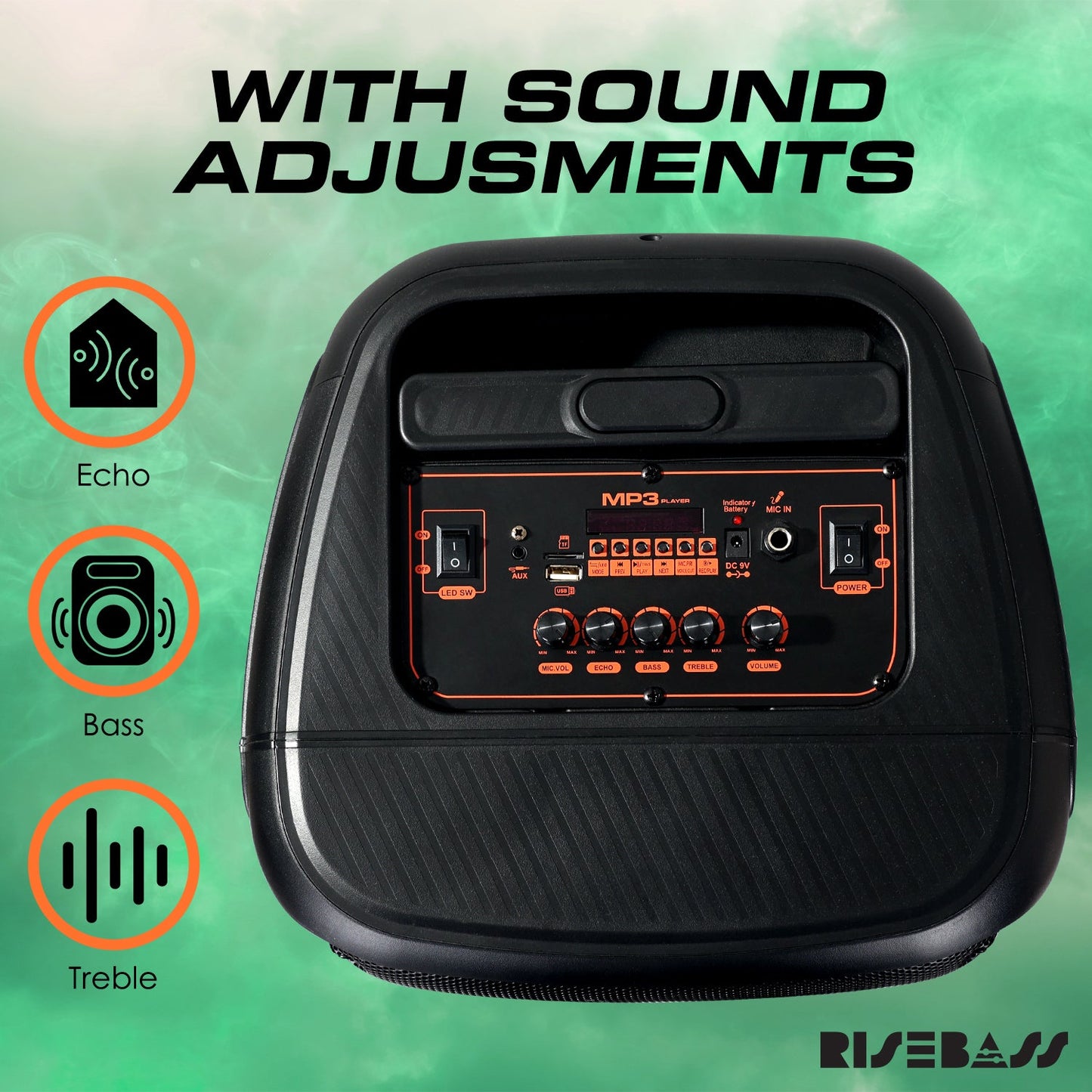 Risebass Trolley Speaker with 14β Subwoofer